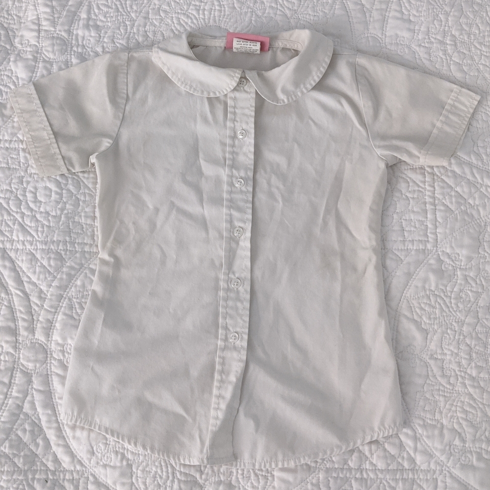 Classroom Uniform White Button Blouse
